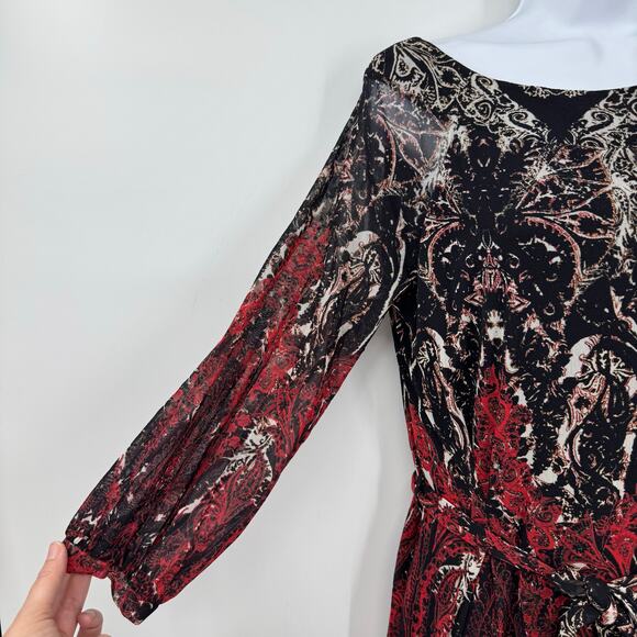 FUZZI John Paul Gaultier Mesh Dress L Sheath Stretch Sheer Whimsigoth Y2K Italy - Picture 3 of 8